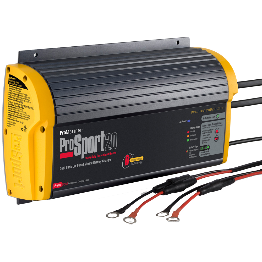 ProMariner ProSport 20 Gen 3 On-Board Marine Battery Charger 20 Amp 2 ...